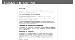 Desktop Screenshot of italiansinlondon.co.uk